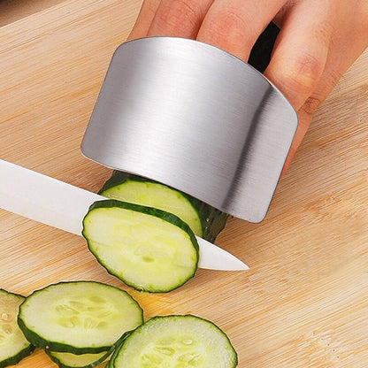 Stainless Steel Finger Guard for Safe Food Chopping by HitMyNeed