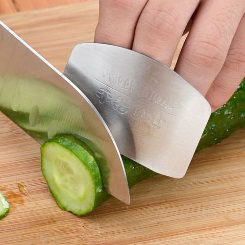 Stainless Steel Finger Knife Guard for Safe Slicing by HitMyNeed