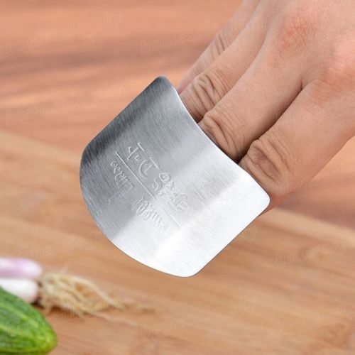 Stainless Steel Finger Knife Guard for Safe Slicing by HitMyNeed