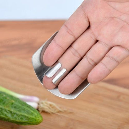 Stainless Steel Finger Knife Guard for Safe Slicing by HitMyNeed