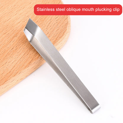 Stainless Steel Fish Bone Tweezers Set (3 pcs) by HitMyNeed