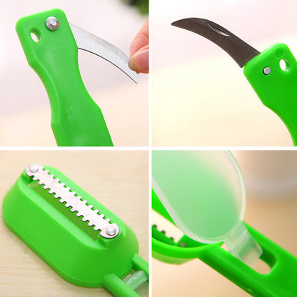 Stainless Steel Fish Scaler with Built-In Knife by HitMyNeed