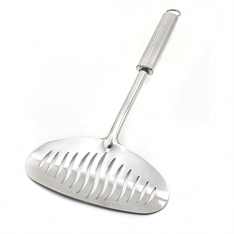 Stainless Steel Fish Spatula with Non-Slip Handle by HitMyNeed