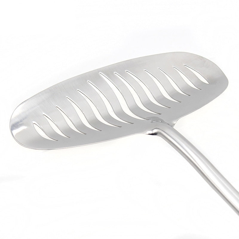 Stainless Steel Fish Spatula with Non-Slip Handle by HitMyNeed