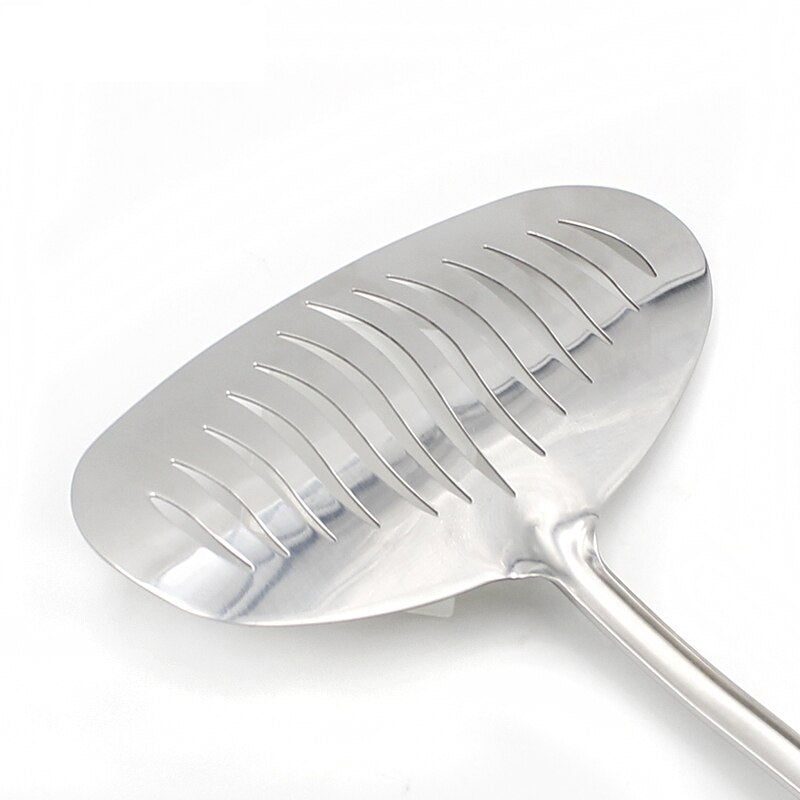 Stainless Steel Fish Spatula with Non-Slip Handle by HitMyNeed