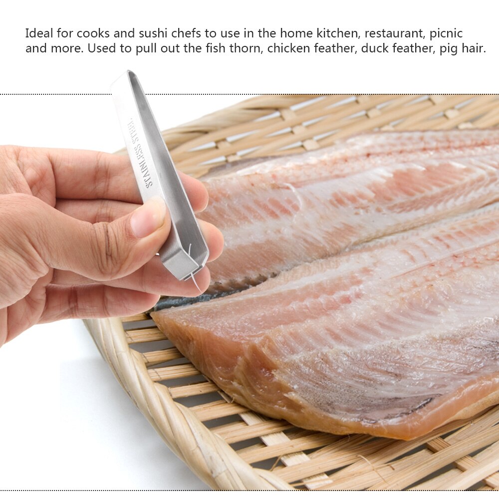 Stainless Steel Fishbone Tweezers Bone Remover by HitMyNeed