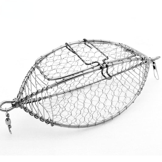 Stainless Steel Fishing Bait Cage for Secure Baiting L by HitMyNeed
