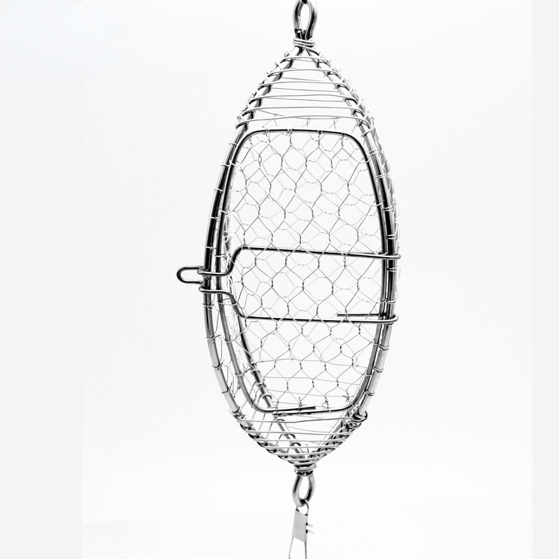 Stainless Steel Fishing Bait Cage for Secure Baiting M by HitMyNeed