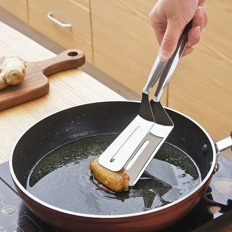 Stainless Steel Flipping and Frying Tongs by HitMyNeed