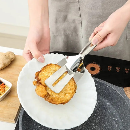 Stainless Steel Flipping and Frying Tongs by HitMyNeed