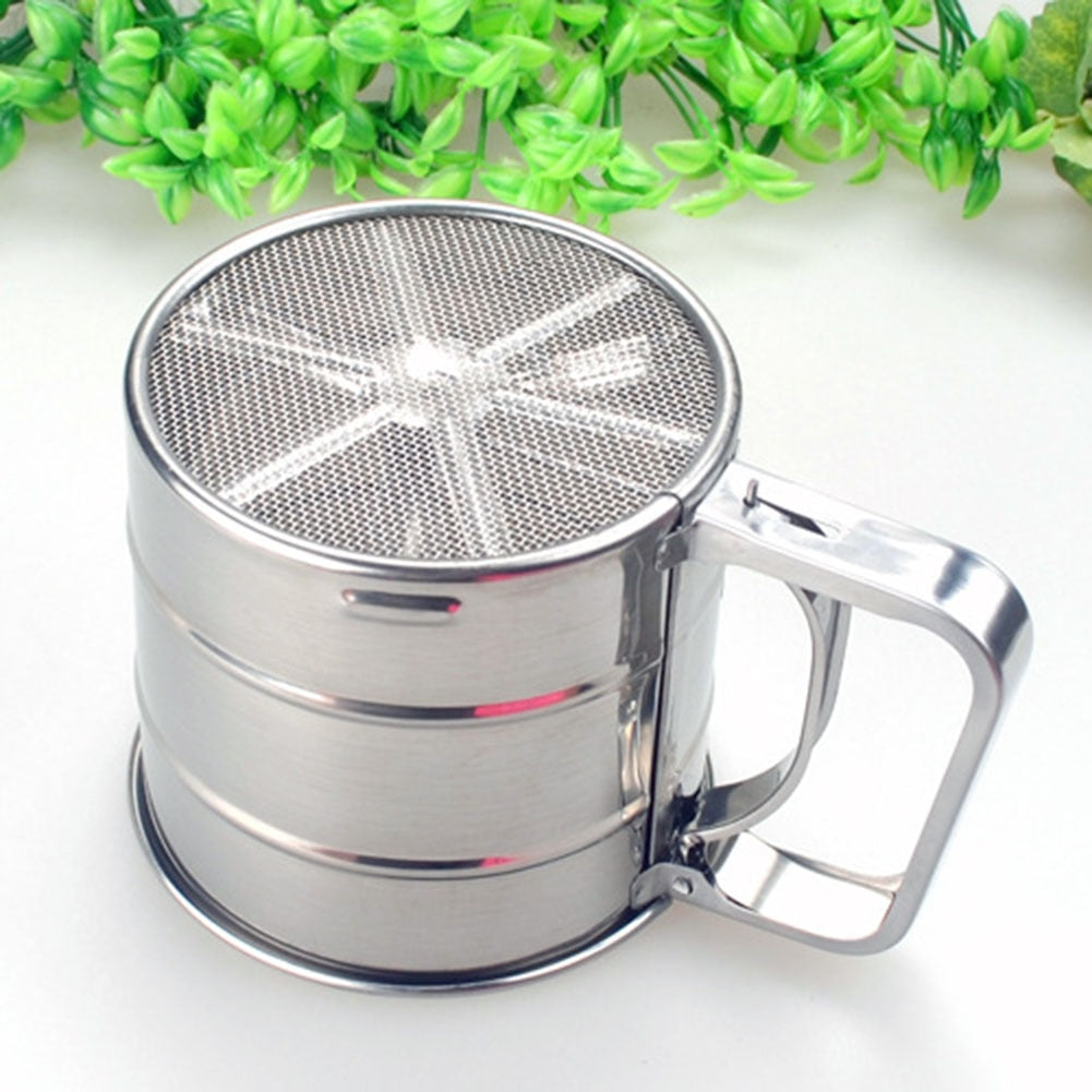 Stainless Steel Flour Shaker with Measuring Scale by HitMyNeed