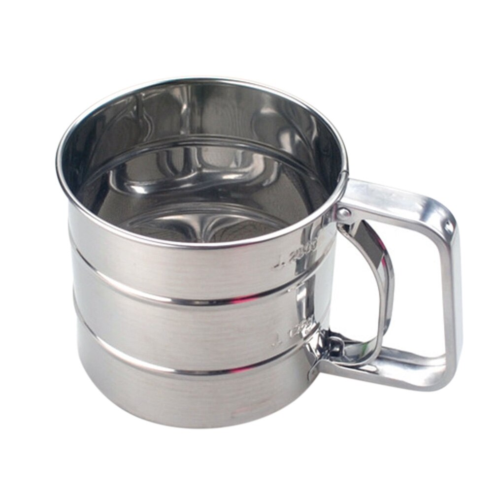 Stainless Steel Flour Shaker with Measuring Scale by HitMyNeed