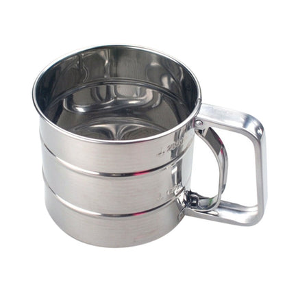 Stainless Steel Flour Shaker with Measuring Scale by HitMyNeed