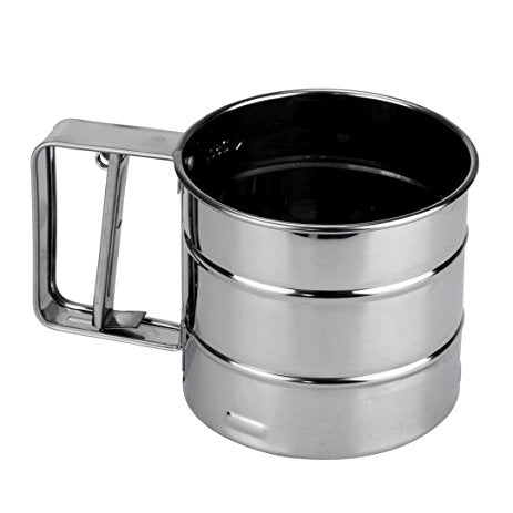 Stainless Steel Flour Sifter with Handle by HitMyNeed