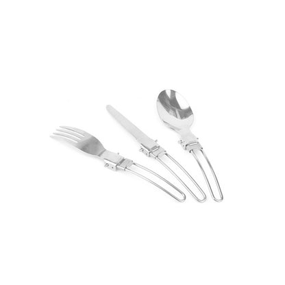 Stainless Steel Foldable Camping Cutlery Set by HitMyNeed