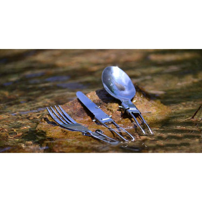 Stainless Steel Foldable Camping Cutlery Set by HitMyNeed