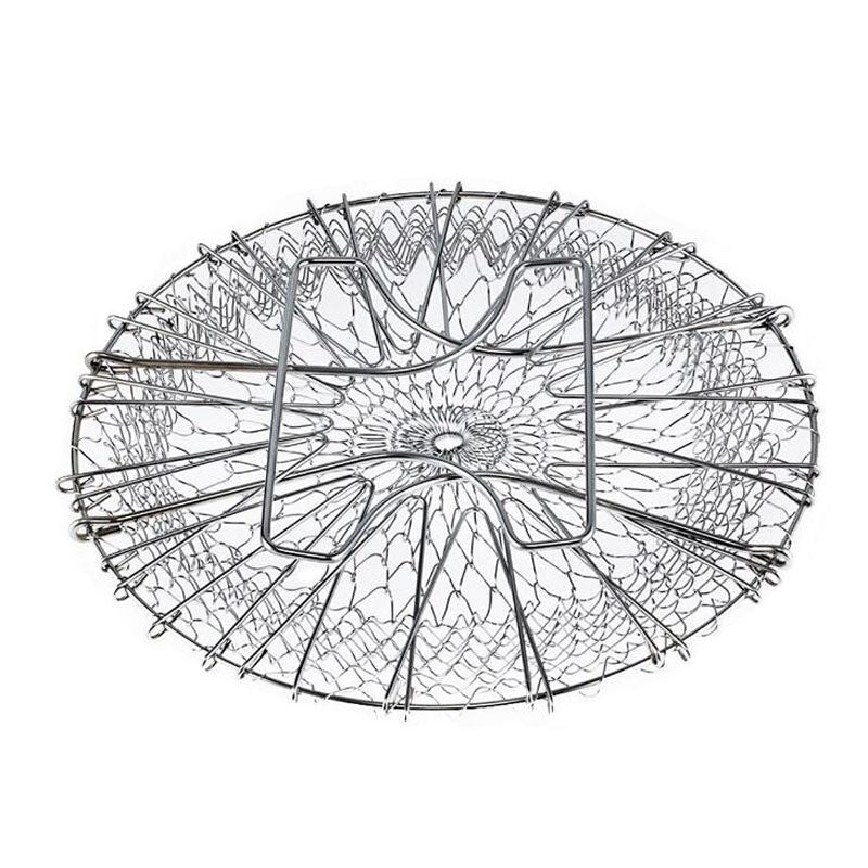 Stainless Steel Foldable Mesh Basket Strainer by HitMyNeed