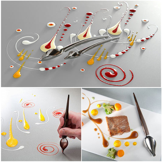 Stainless Steel Folded Food Decorating Spoon by HitMyNeed