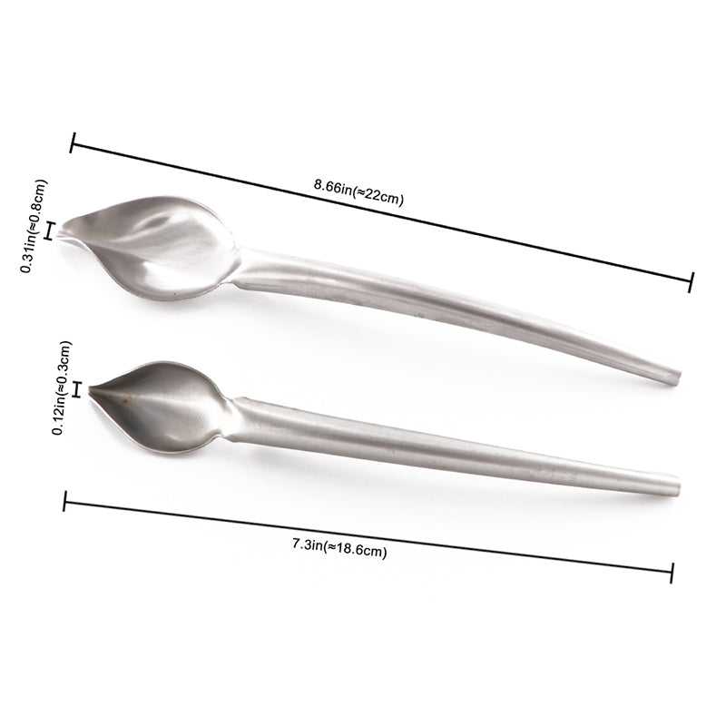 Stainless Steel Folded Food Decorating Spoon by HitMyNeed