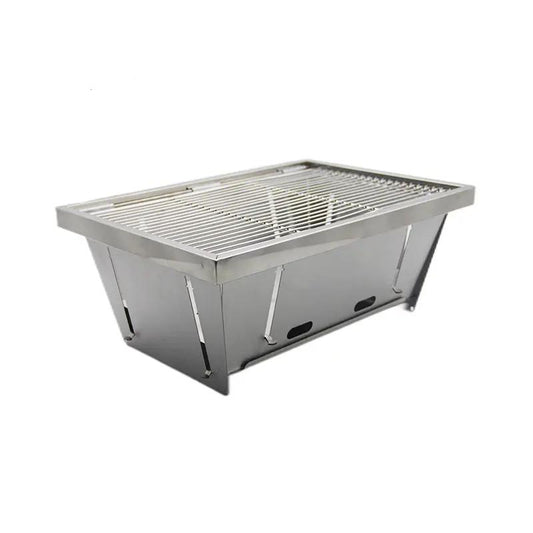 Stainless Steel Folding Camping BBQ Grill Stove by HitMyNeed