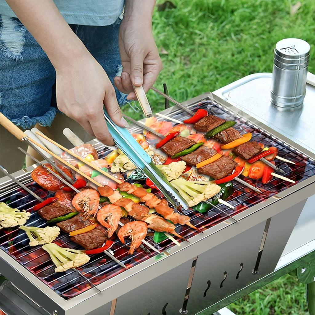 Stainless Steel Folding Camping BBQ Grill Stove by HitMyNeed