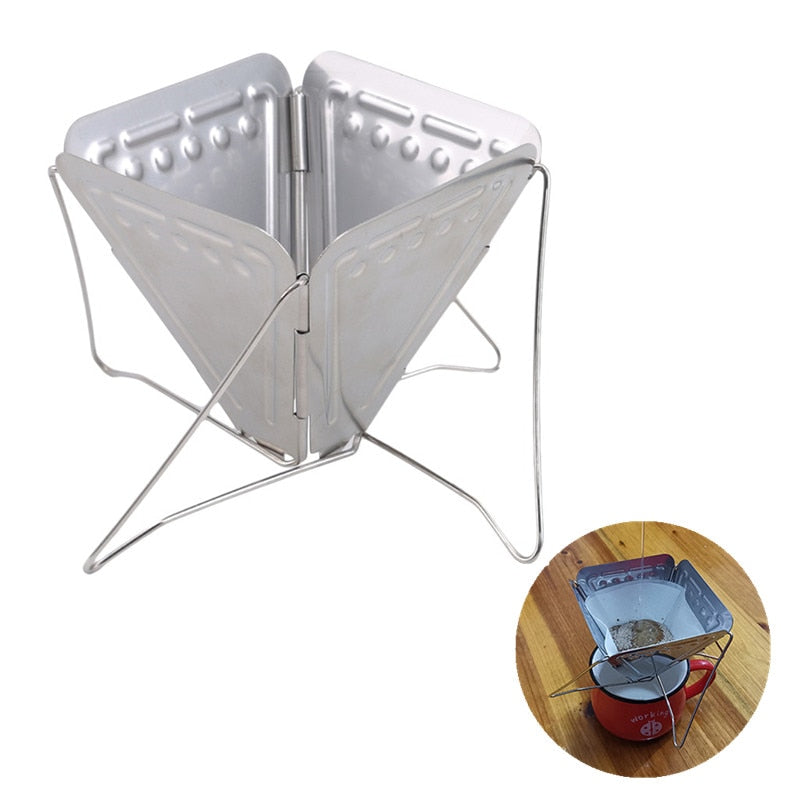 Stainless Steel Folding Camping Drip Coffee Maker by HitMyNeed