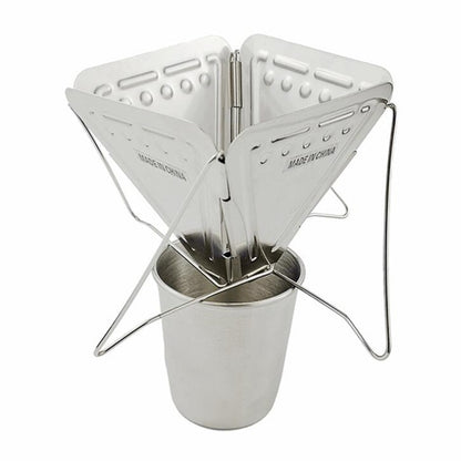 Stainless Steel Folding Camping Drip Coffee Maker by HitMyNeed