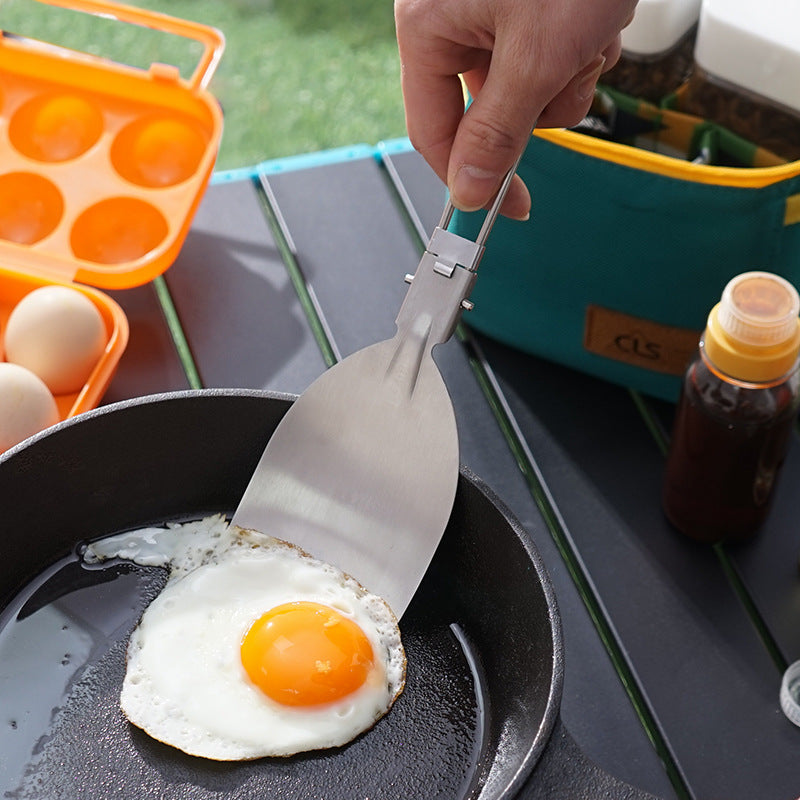 Stainless Steel Folding Camping Spatula by HitMyNeed