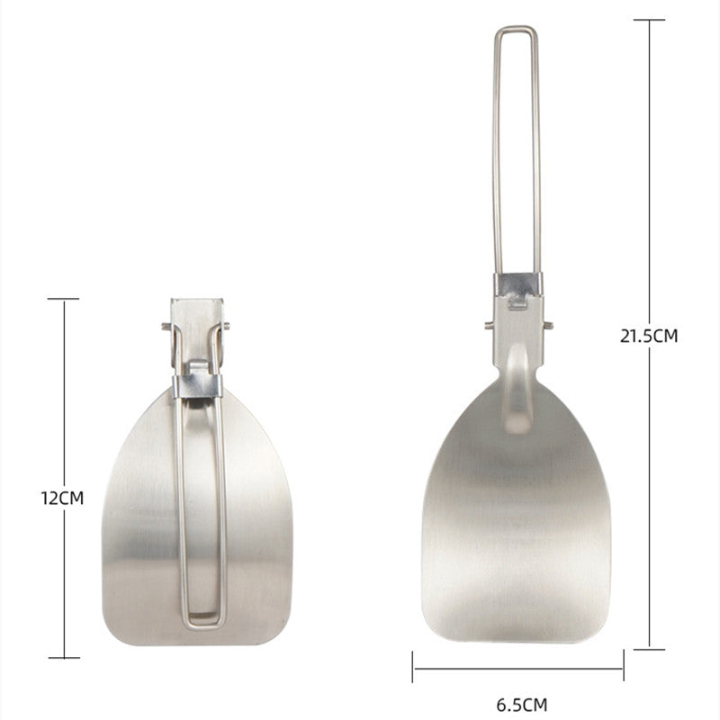 Stainless Steel Folding Camping Spatula by HitMyNeed