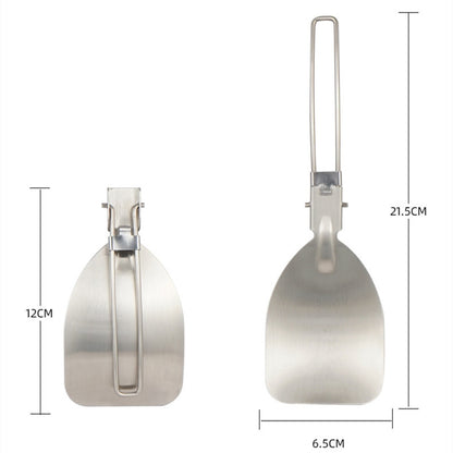 Stainless Steel Folding Camping Spatula by HitMyNeed