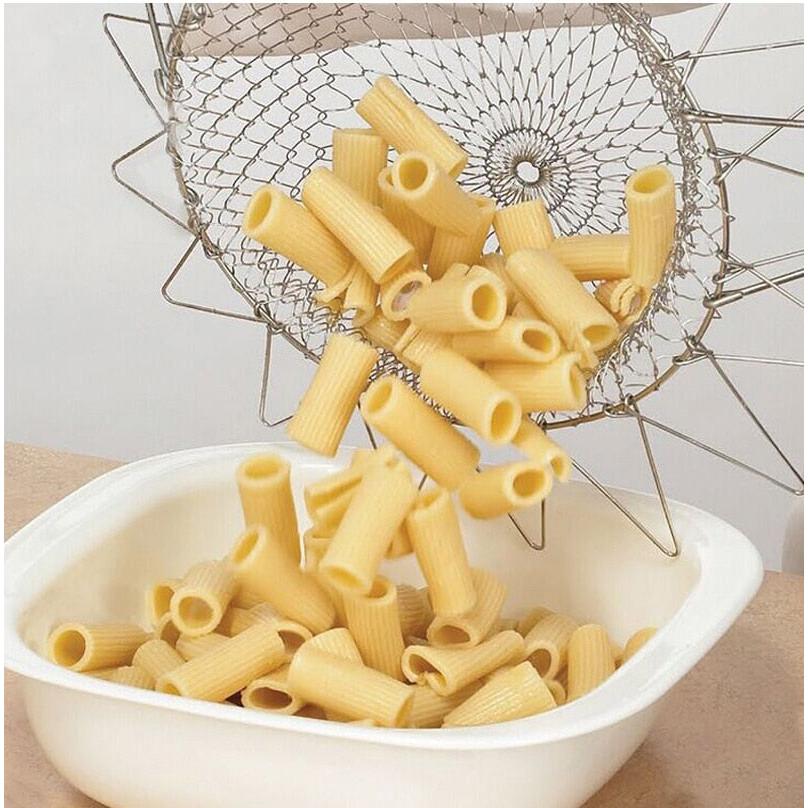 Stainless Steel Folding Frying and Strainer Basket by HitMyNeed
