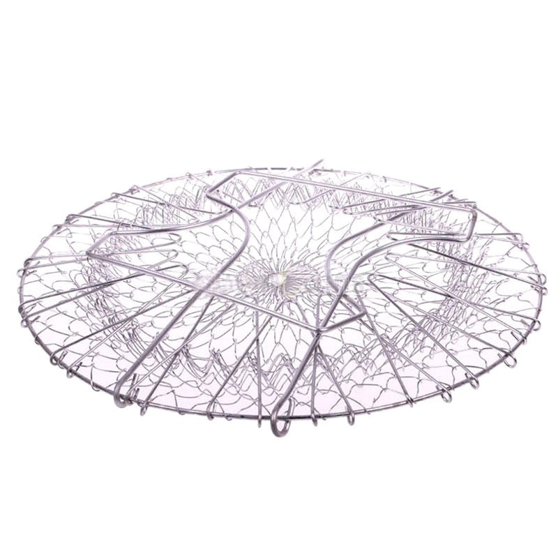 Stainless Steel Folding Frying and Strainer Basket by HitMyNeed