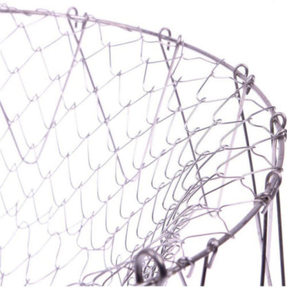 Stainless Steel Folding Frying and Strainer Basket by HitMyNeed
