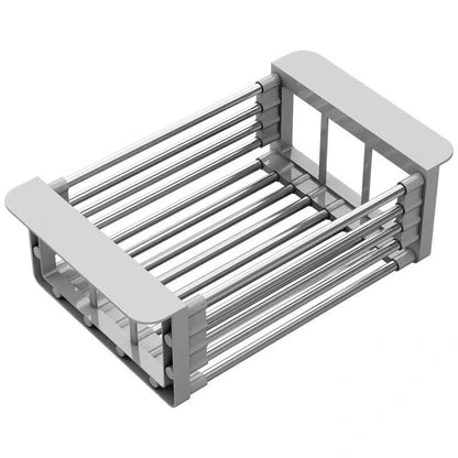 Stainless Steel Folding Over-Sink Dish Drain Rack by HitMyNeed