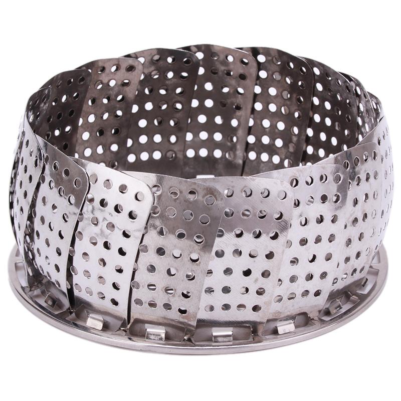 Stainless Steel Folding Steamer Basket 21cm by HitMyNeed