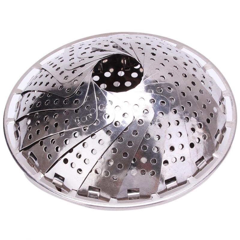 Stainless Steel Folding Steamer Basket 21cm by HitMyNeed