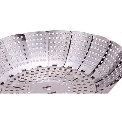 Stainless Steel Folding Steamer Basket 21cm by HitMyNeed
