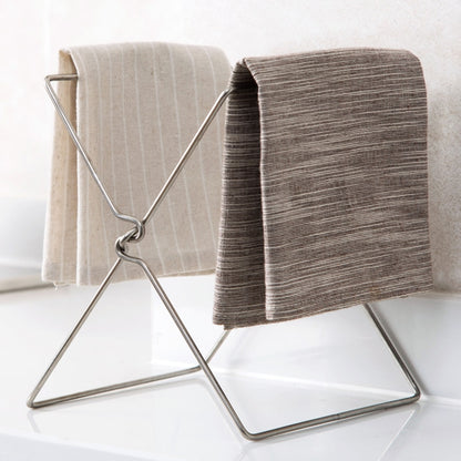 Stainless Steel Folding Trash Bag Stand Holder by HitMyNeed