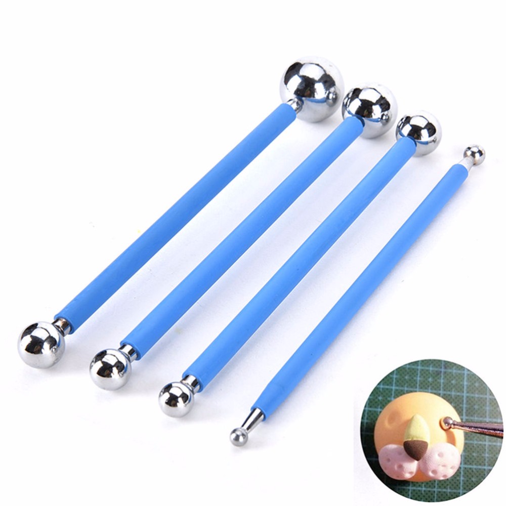 Stainless Steel Fondant Decorating Tools Set of 4 by HitMyNeed