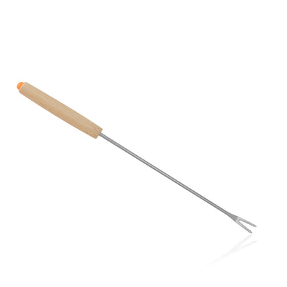 Stainless Steel Fondue Fork with Wooden Handle by HitMyNeed