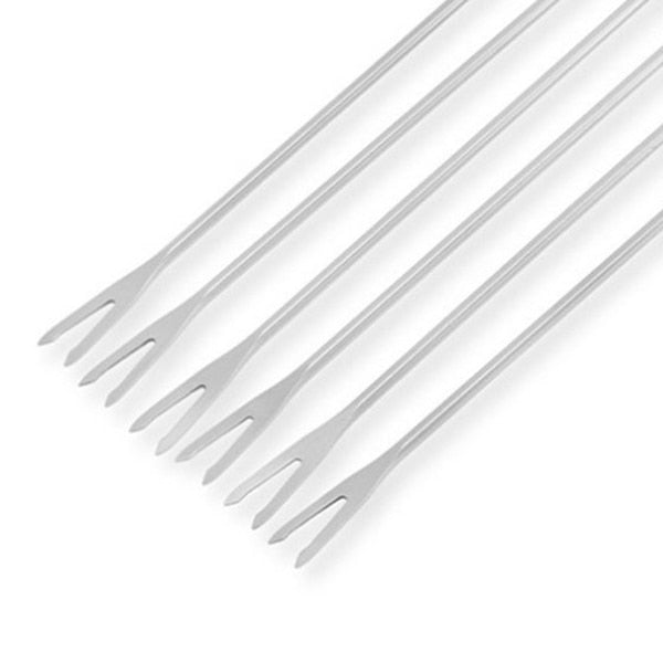 Stainless Steel Fondue Fork with Wooden Handle by HitMyNeed