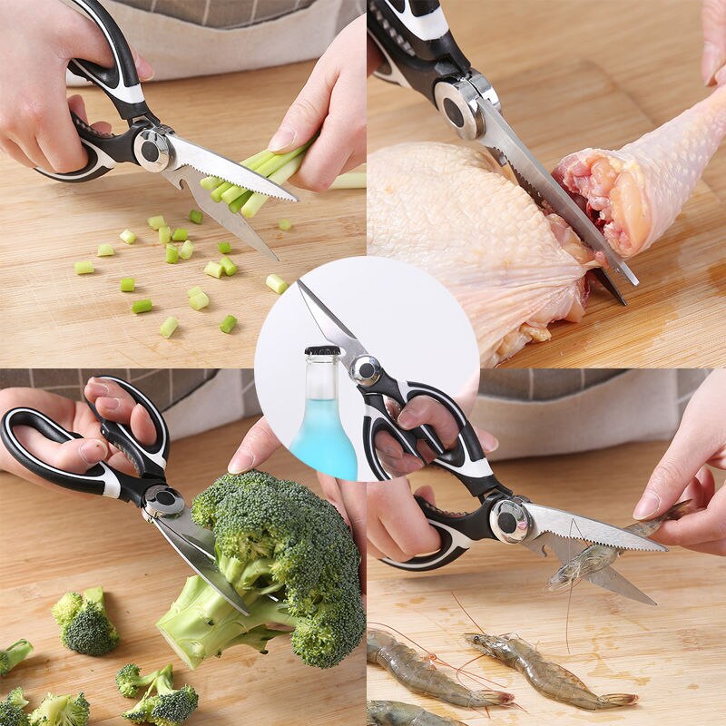 Stainless Steel Food Scissors Kitchen Shears by HitMyNeed