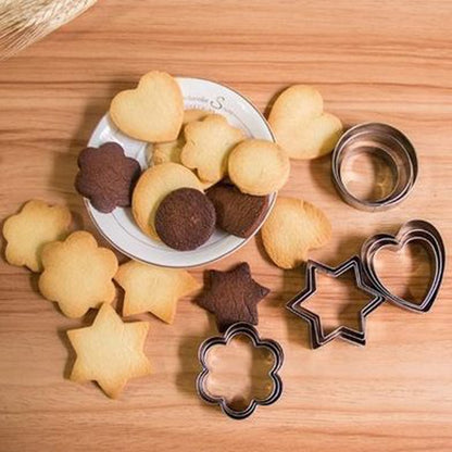 Stainless Steel Food Shape Cutters Set, 12 Pcs by HitMyNeed
