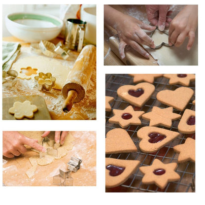Stainless Steel Food Shape Cutters Set, 12 Pcs by HitMyNeed