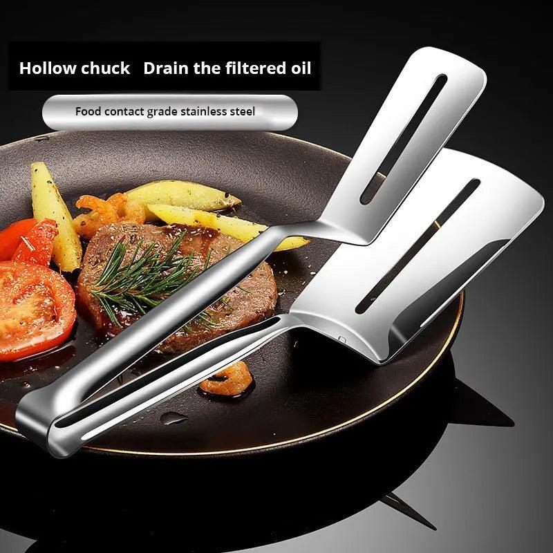 Stainless Steel Food Tongs for Grill, Frying & Baking by HitMyNeed