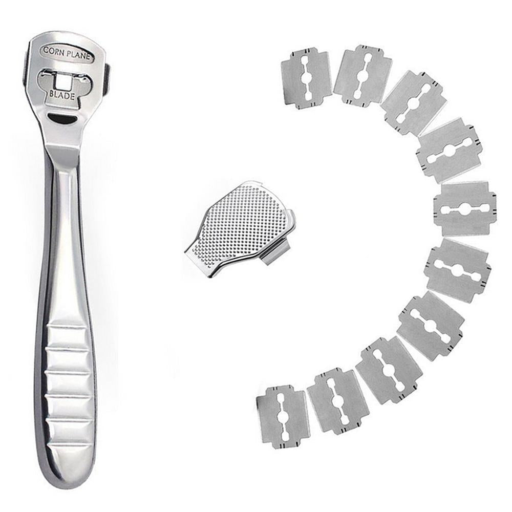 Stainless Steel Foot Callus Shaver with 10 Blades by HitMyNeed