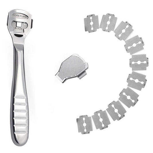 Stainless Steel Foot Callus Shaver with 10 Blades by HitMyNeed