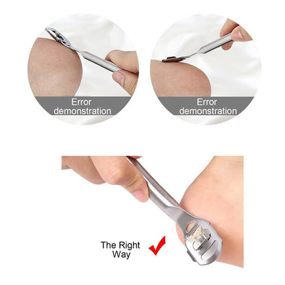 Stainless Steel Foot Callus Shaver with 10 Blades by HitMyNeed