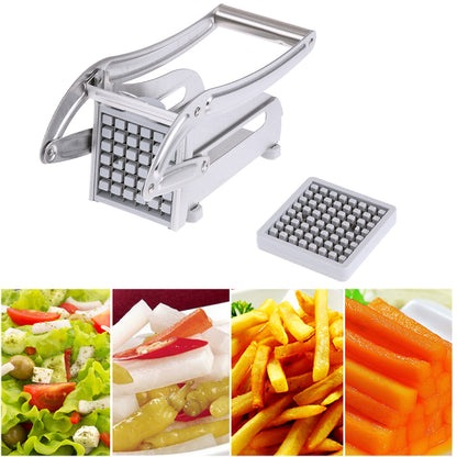 Stainless Steel French Fry Cutter with 2 Blades by HitMyNeed