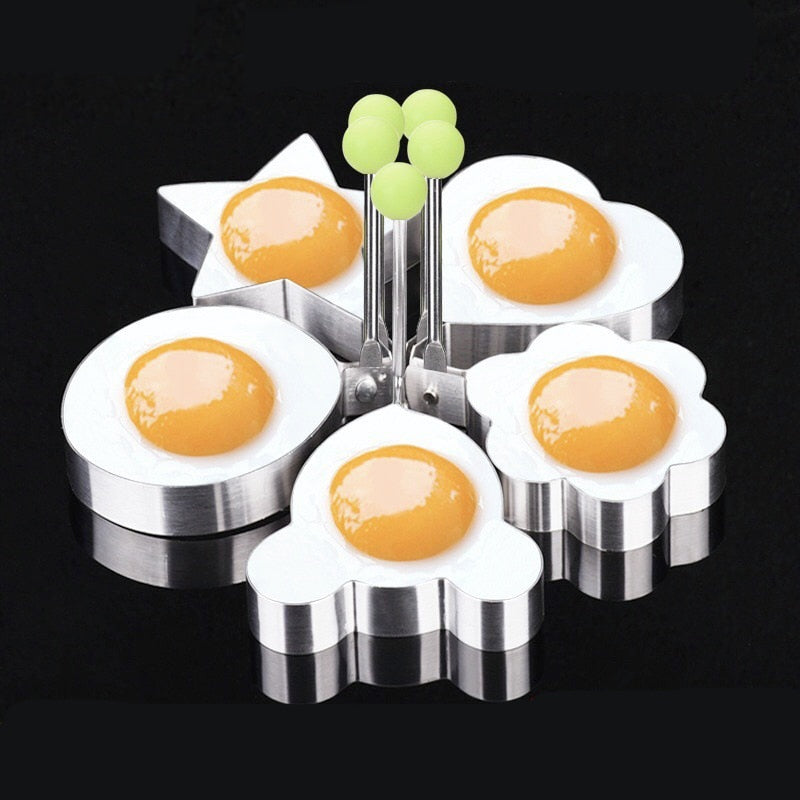 Stainless Steel Fried Egg Molds Set of 5 by HitMyNeed